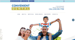 Desktop Screenshot of convenientdentalmd.com