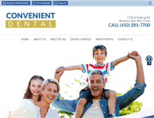 Tablet Screenshot of convenientdentalmd.com
